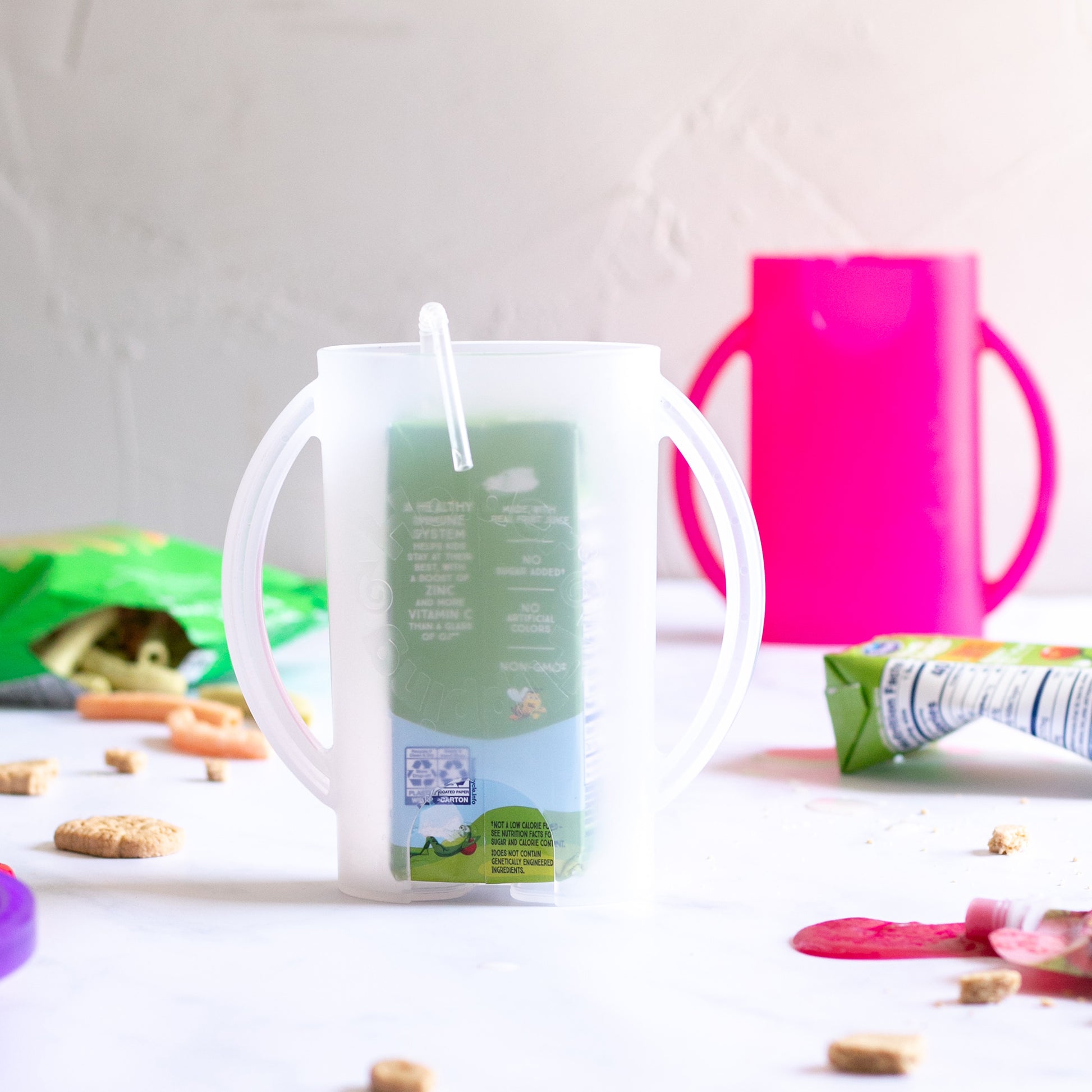 Flipping Holder DELUXE w/ Lid + Reusable Baby Food Pouch