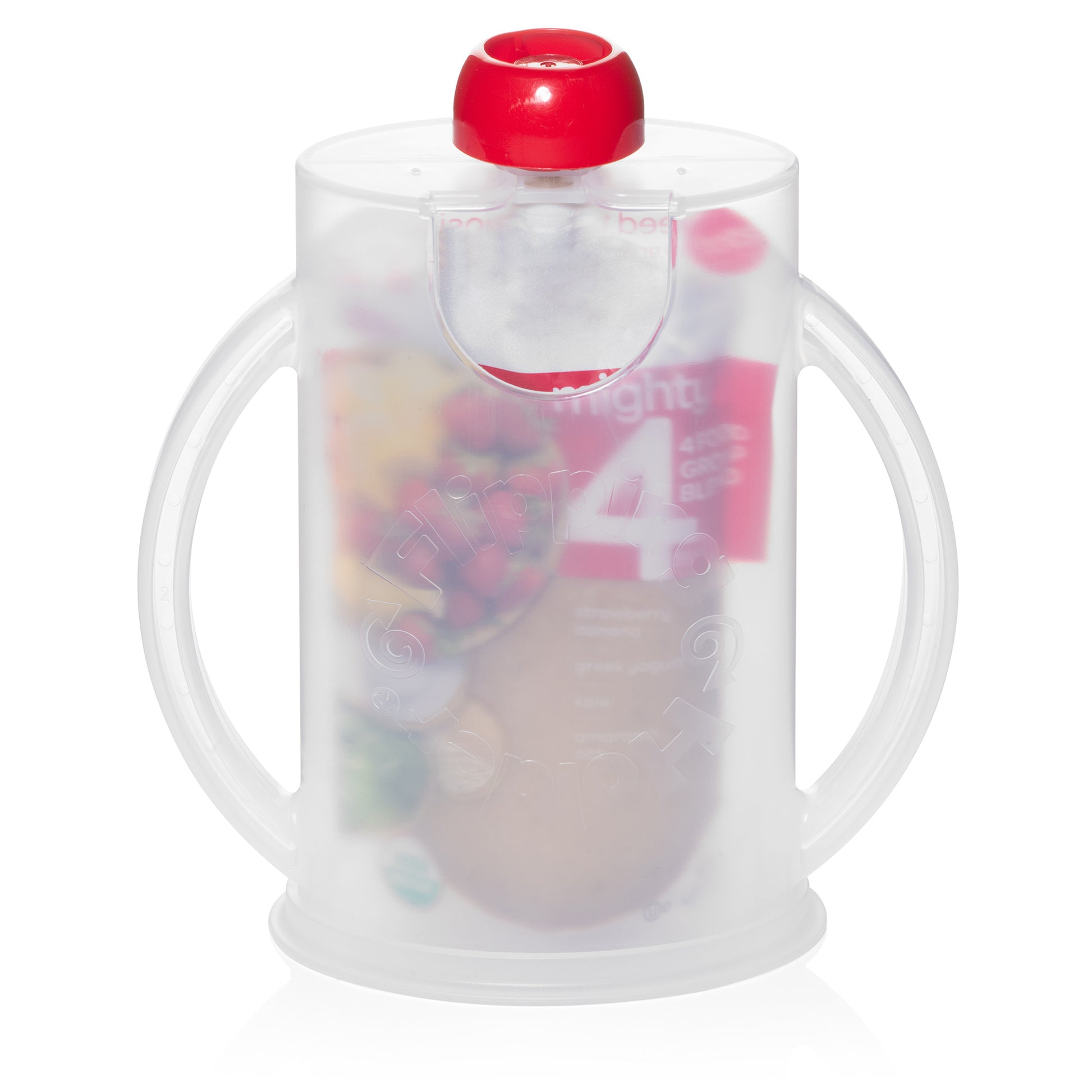 The flipping holder with lid and pouch