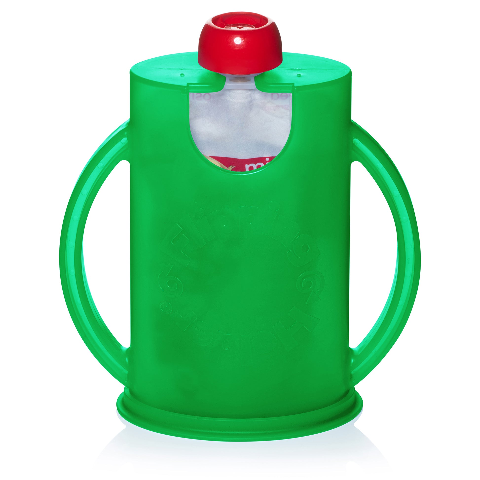 The flipping holder with lid and pouch
