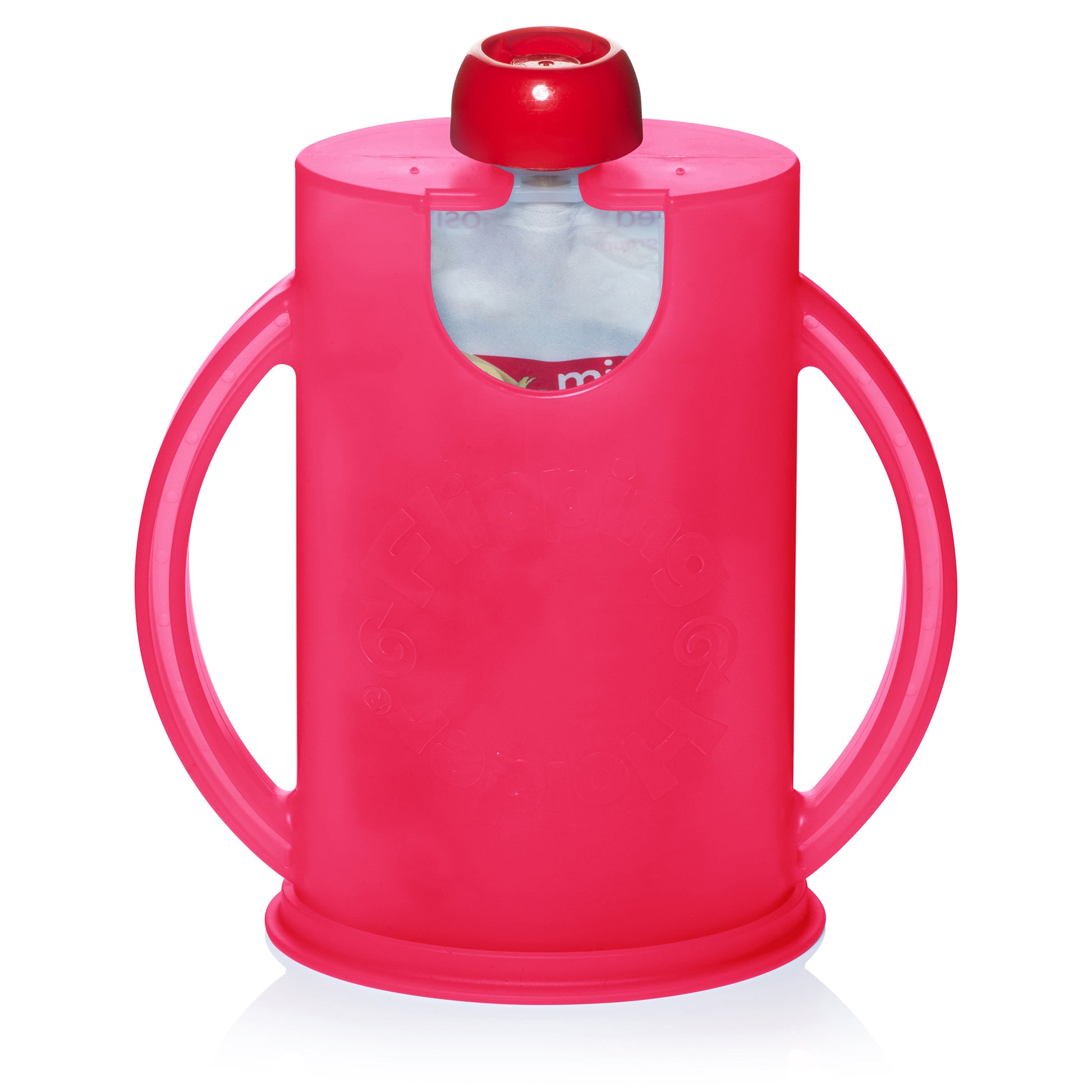 The flipping holder with lid and pouch