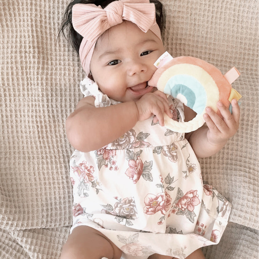 Ritzy Plush Rattle Pal with Teether - Rainbow