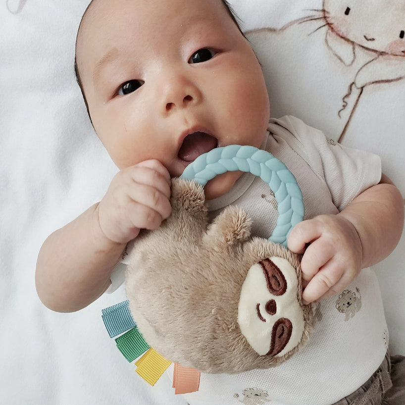 Products Ritzy Plush Rattle Pal with Teether - Sloth
