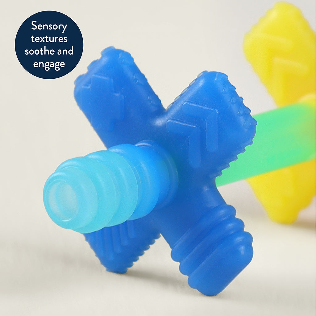 itzy ritzy teensy tube teether teething baby