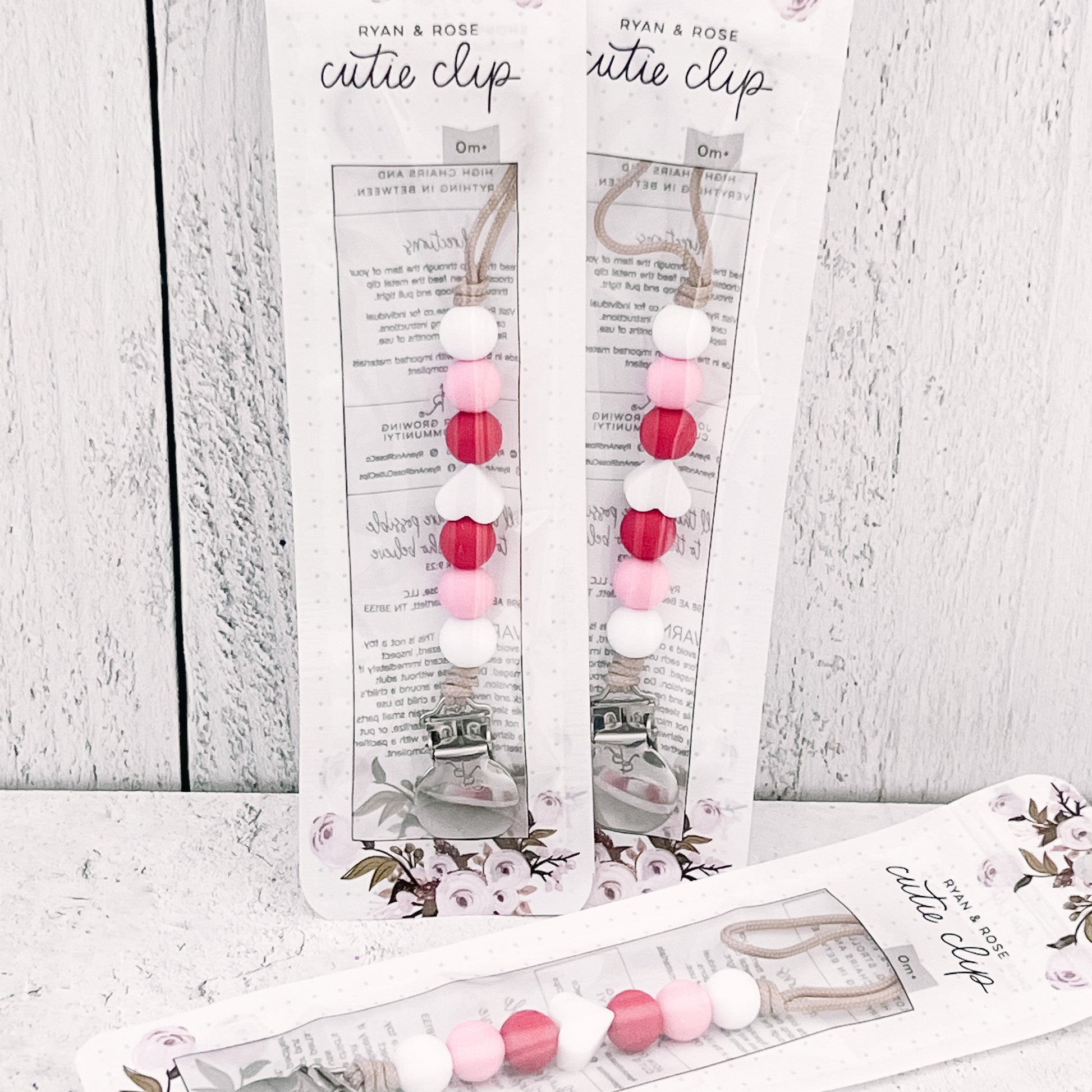 Valentine’s Collection Pacifier Cutie Clip - Georgia Love Story