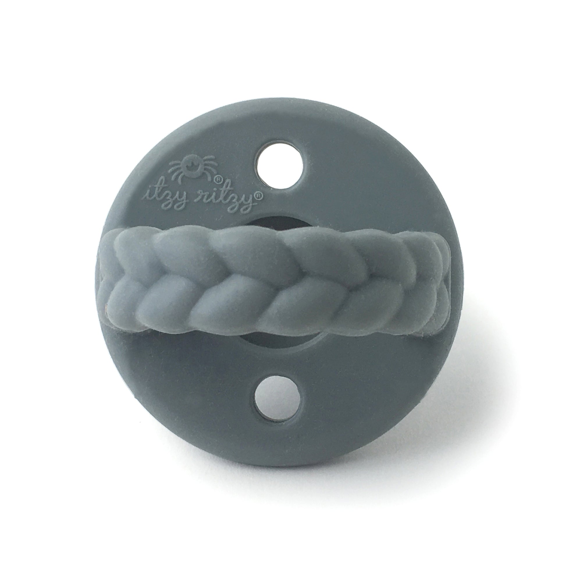 Newborn Infant Baby Itzy Ritzy 2pk Mustard Gray Braids Sweetie Soother Pacifiers. Jedbaby