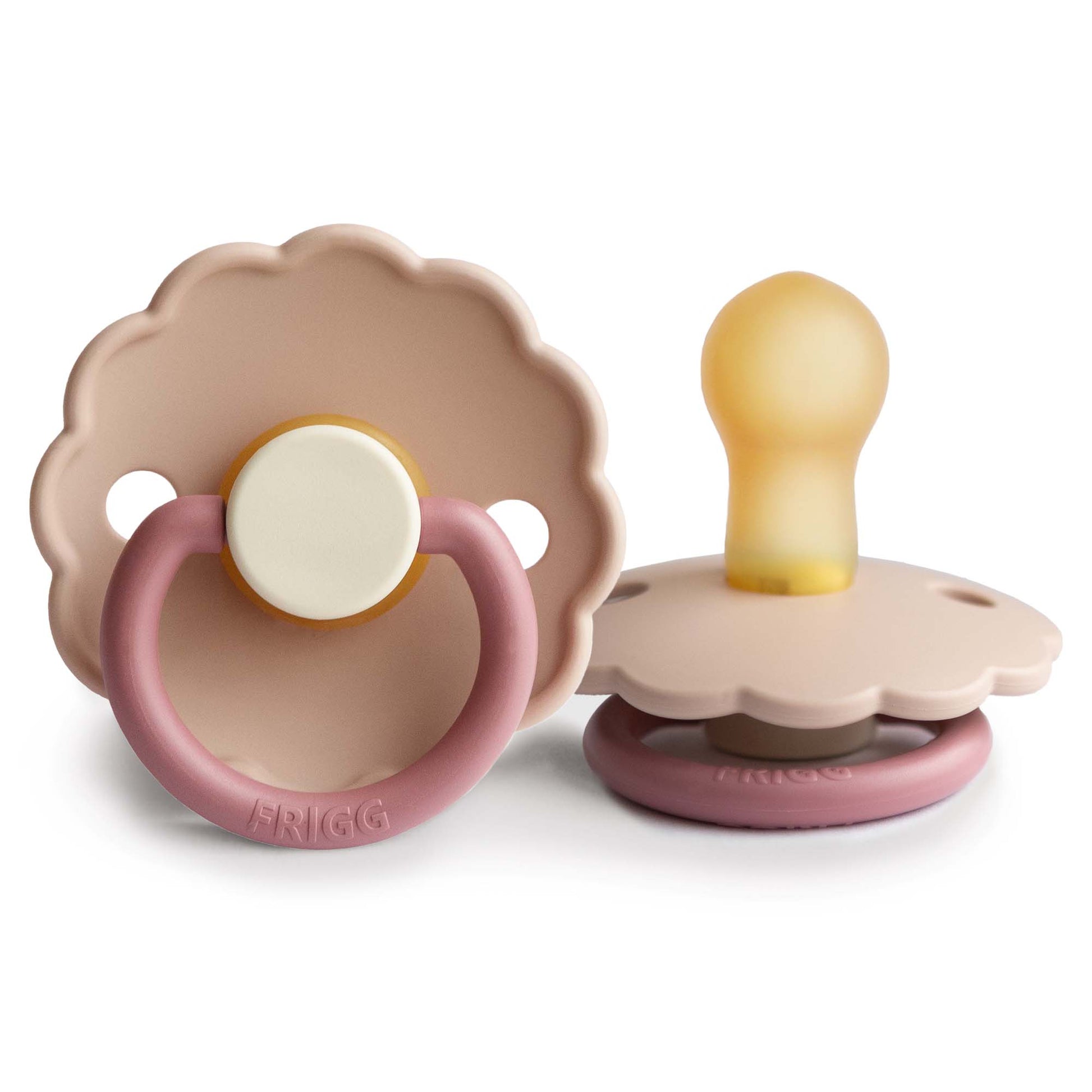 Baby Infant Newborn Peony FRIGG Daisy Natural Rubber Pacifier Colorblock. Jedbaby
