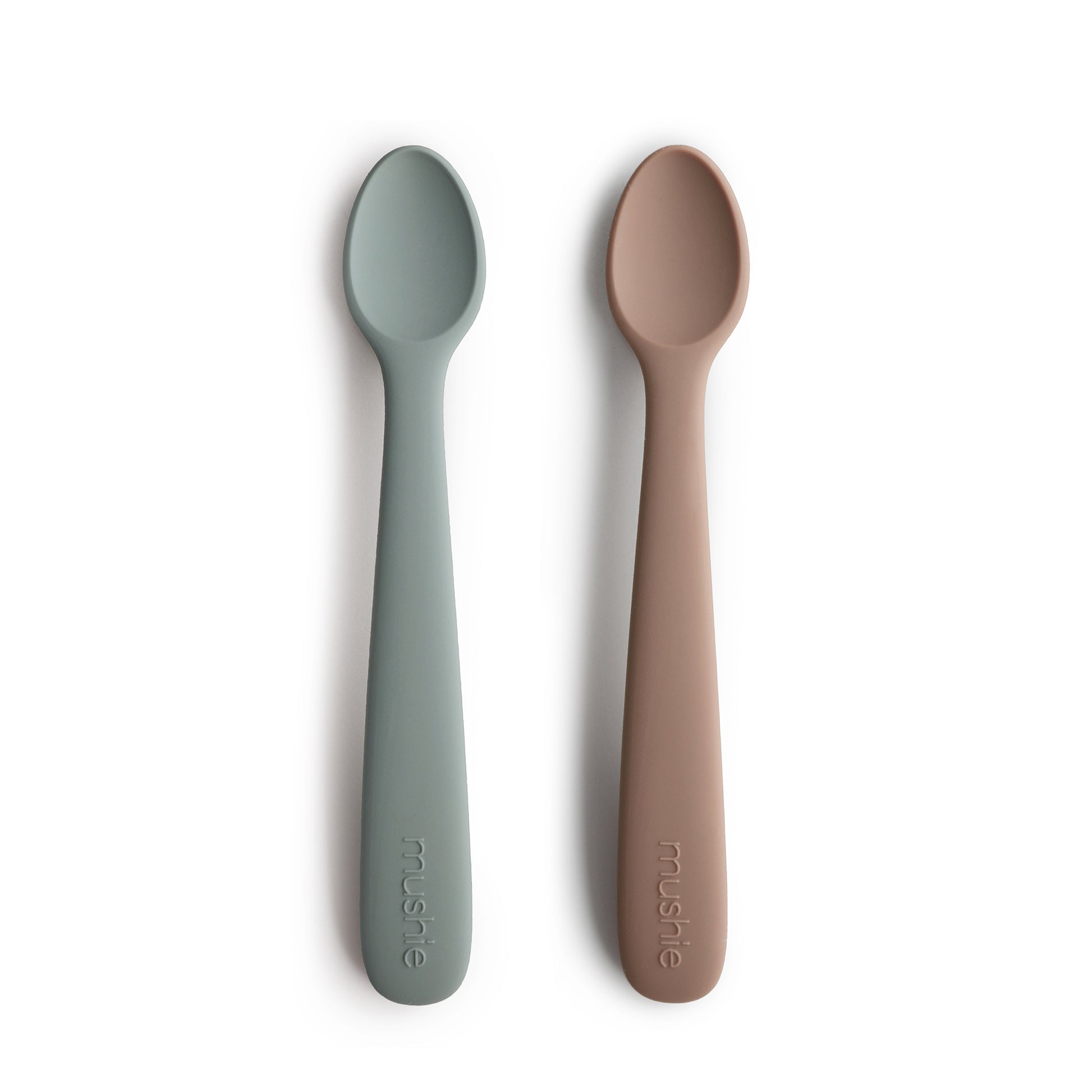 Baby Infant newborn Mushie 2pk Silicone Feeding Spoons. Jedbaby