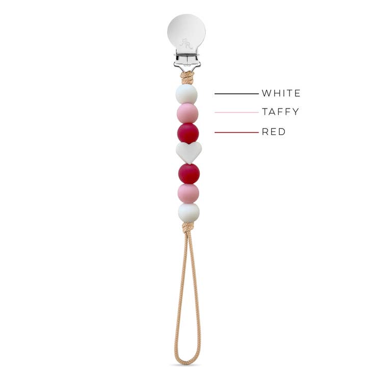 Valentine’s Collection Pacifier Cutie Clip - Georgia Love Story