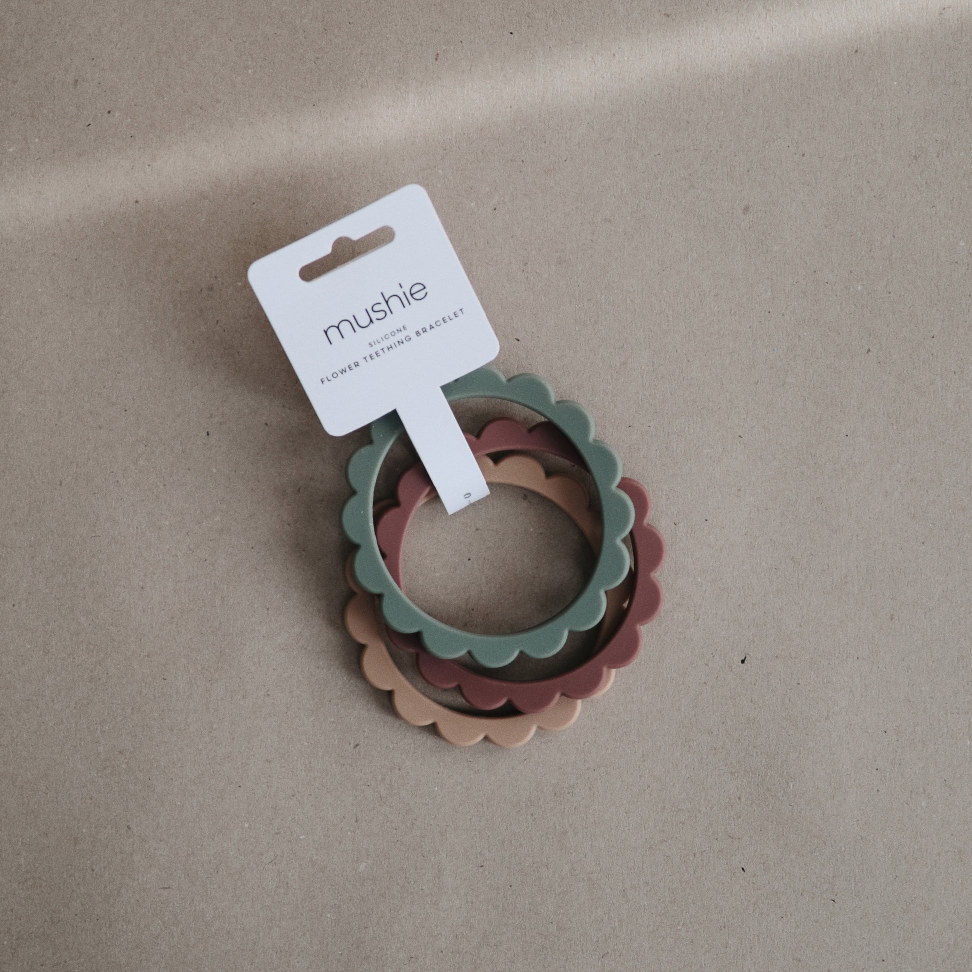 Mushie 3pk Flower Teething Bracelet