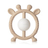 Load image into Gallery viewer, Ali+Oli Taupe Infant Baby Giraffe Teether &amp; Rattle Silicon Toy