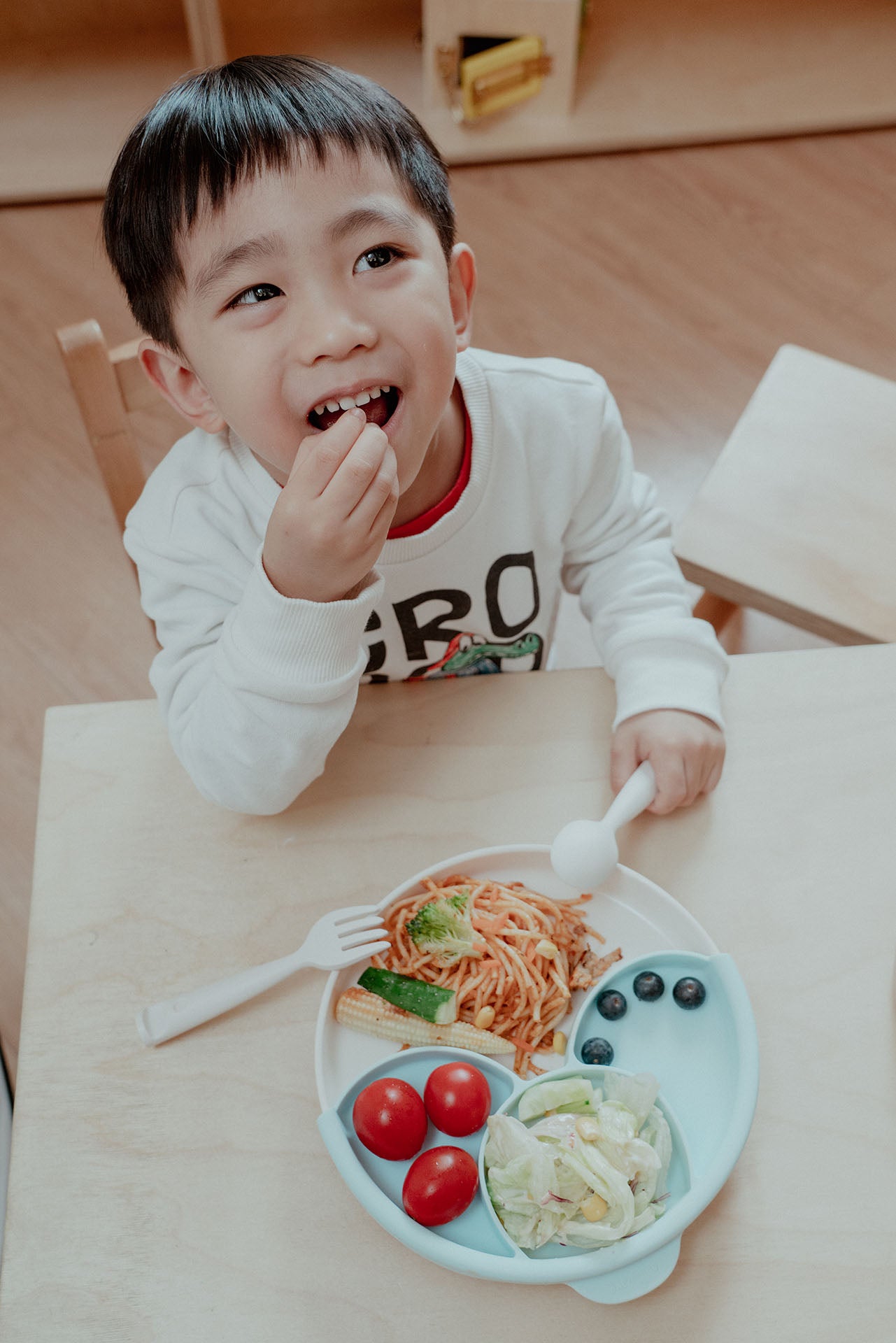 Miniware Healthy Meal Baby Toddler Sandwich Plate Set with Divider