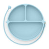 Dropless plate starlight blue suction silicone plate