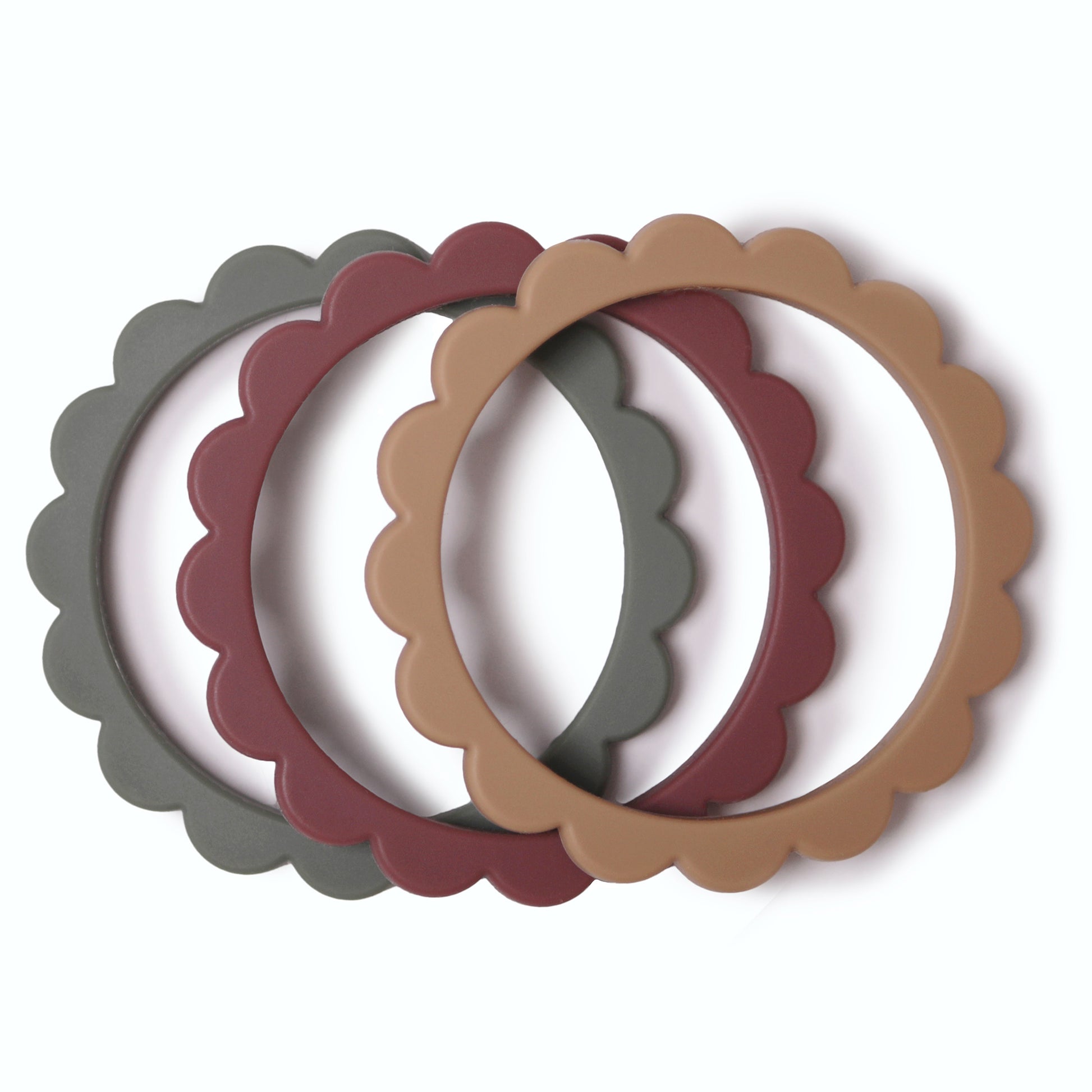 Mushie 3pk Flower Teething Bracelet