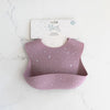Load image into Gallery viewer, Mauve Star Silicone Baby Bib