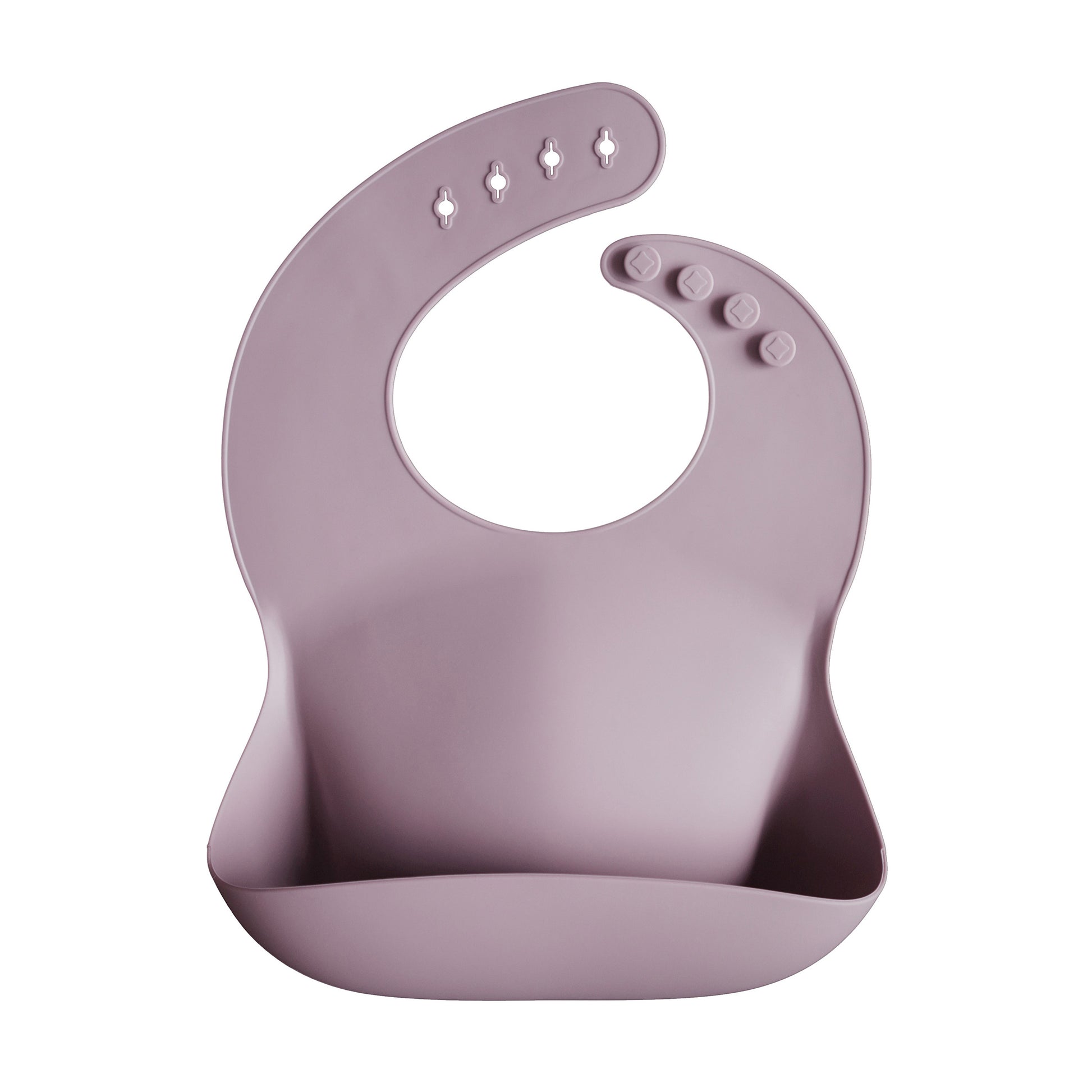 Newborn Infant Baby Mushie Blue Silicone Baby Bib. Jedbaby