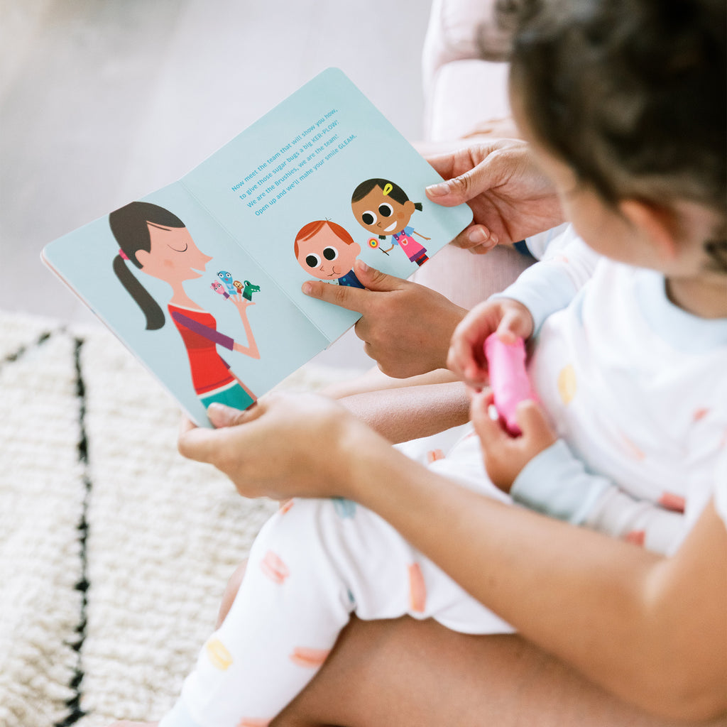 Chomps the Dino Brushie and Book Baby Toddler Toothbrush