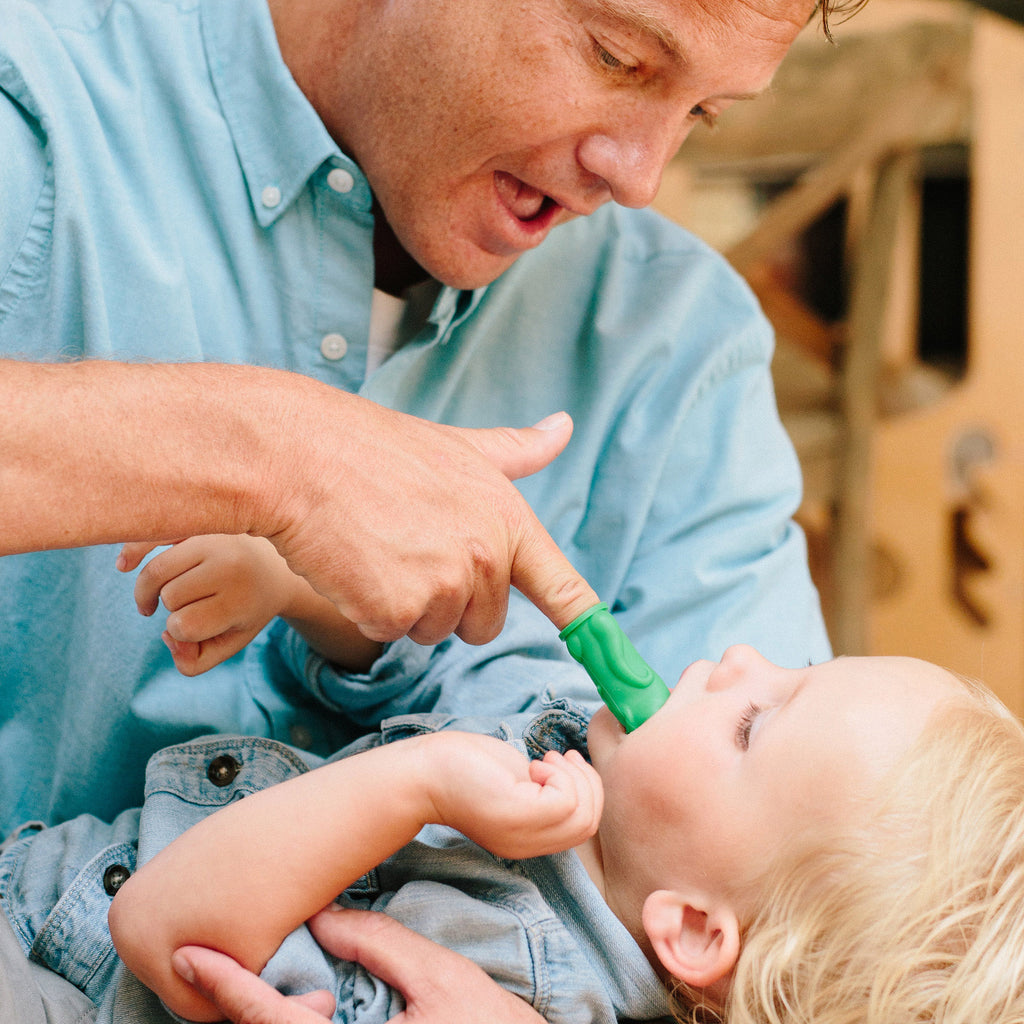 Chomps the Dino Brushie and Book Baby Toddler Toothbrush