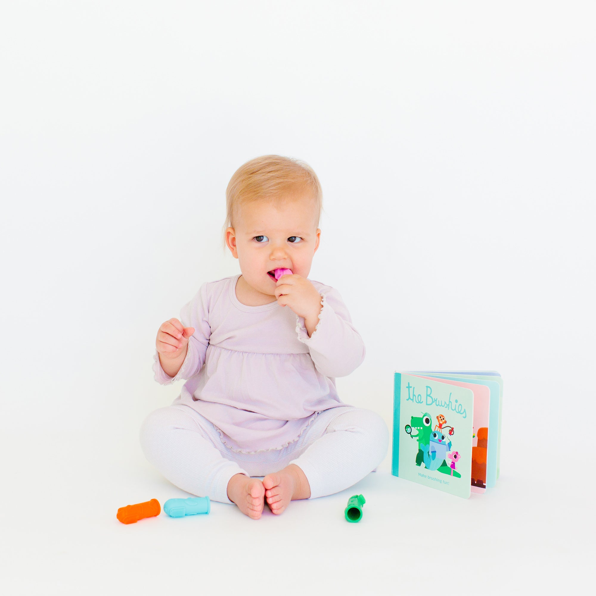 Pinkey the Pig Brushie and Book baby toddler toothbrush