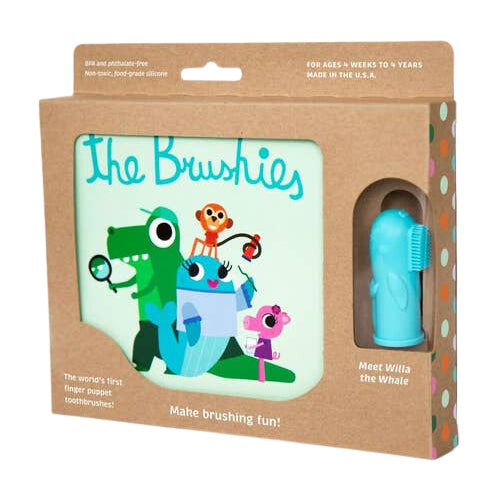 Willa the Whale Brushie and Book Baby Toddler Toothbrush