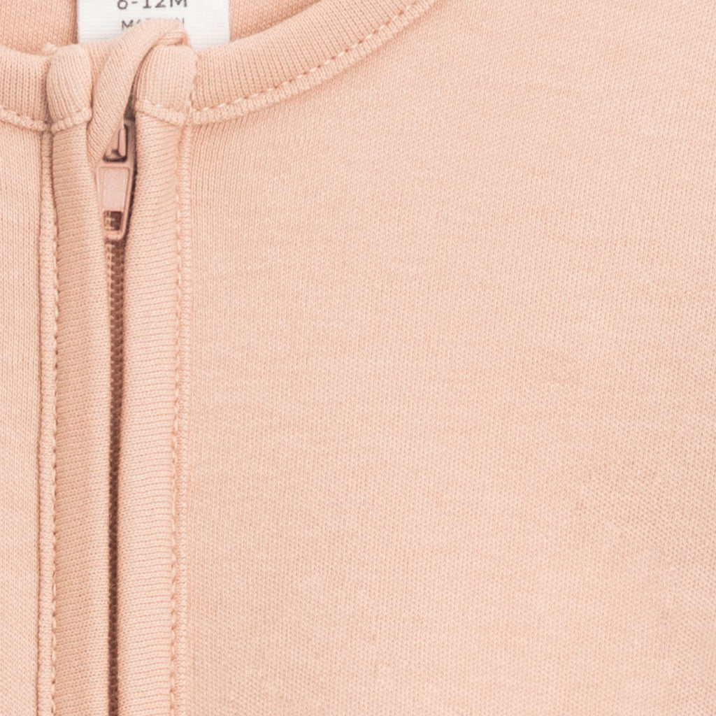 Infant Baby Blush Zipper Sleeper from Colored Organics. Jedbaby