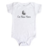 Load image into Gallery viewer, Jedbaby Hi I&#39;m New Here Short Sleeve Baby Onesie Bodysuit