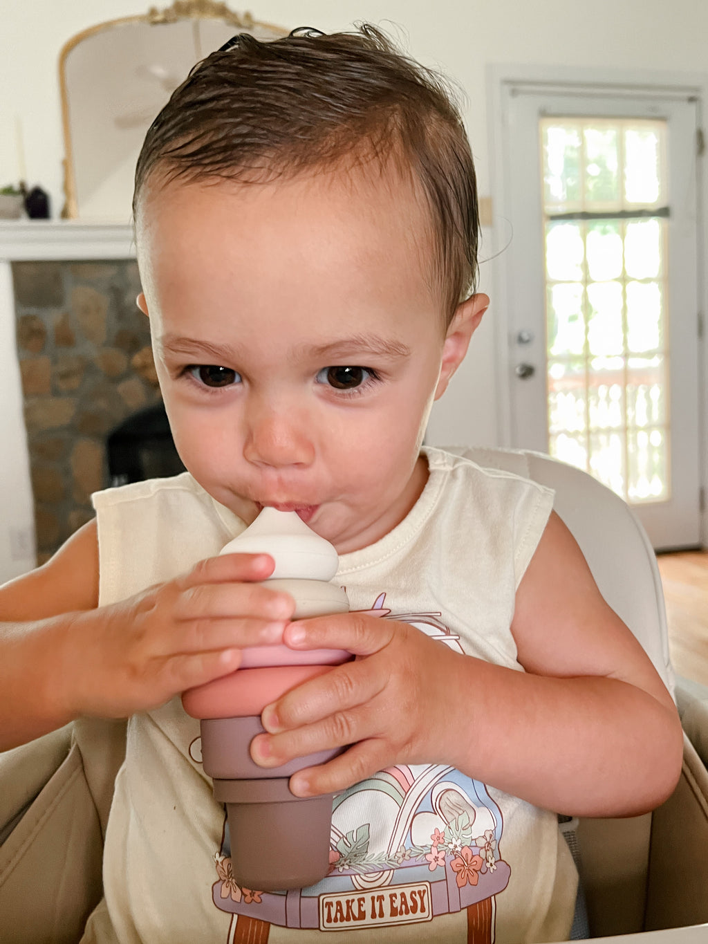Jedbaby sweet ice cream silicone stacker toy