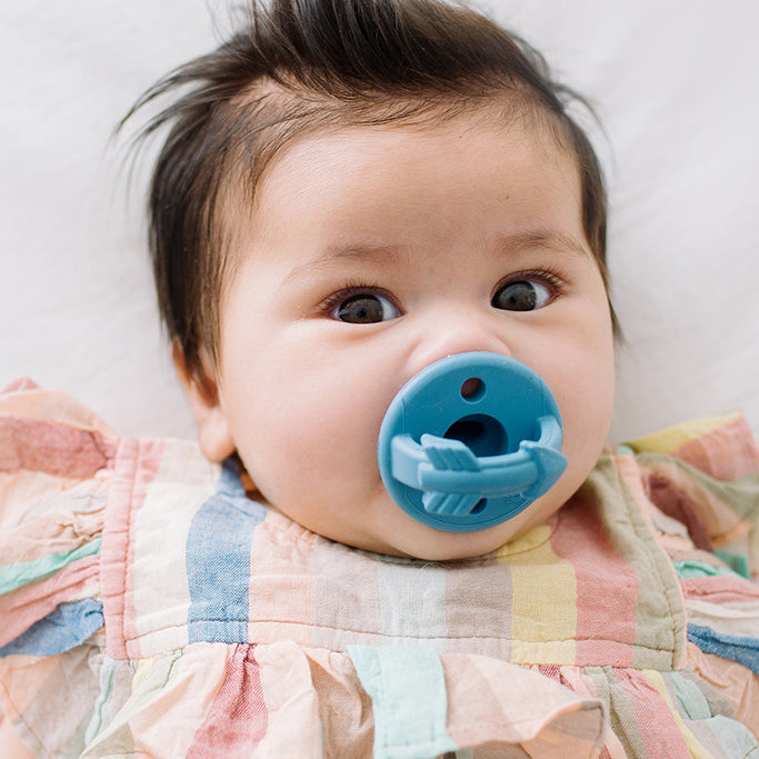Newborn Infant Baby Itzy Ritzy 2pk Blue Arrows Sweetie Soother Pacifiers. Jedbaby