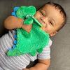 Itzy Lovey Dino Plush with Silicone Teether Toy