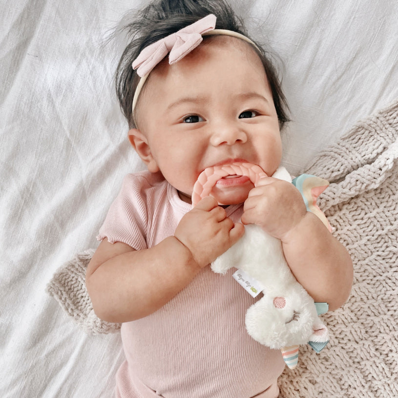 Ritzy Plush Rattle Pal with Teether - Unicorn