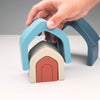 Jedbaby cosy house silicone stacker toy