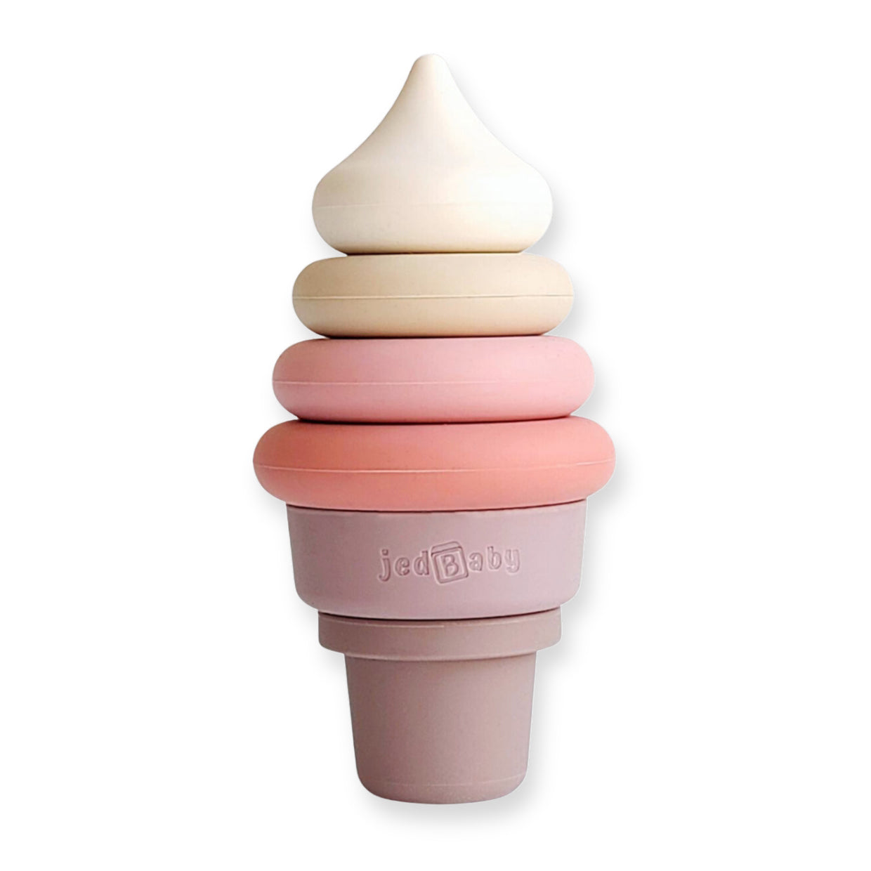 Jedbaby sweet ice cream silicone stacker toy