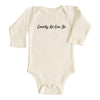 Load image into Gallery viewer, Jedbaby Lovely As Can Be Long Sleeve Organic Cotton Baby Onesie Bodysuit