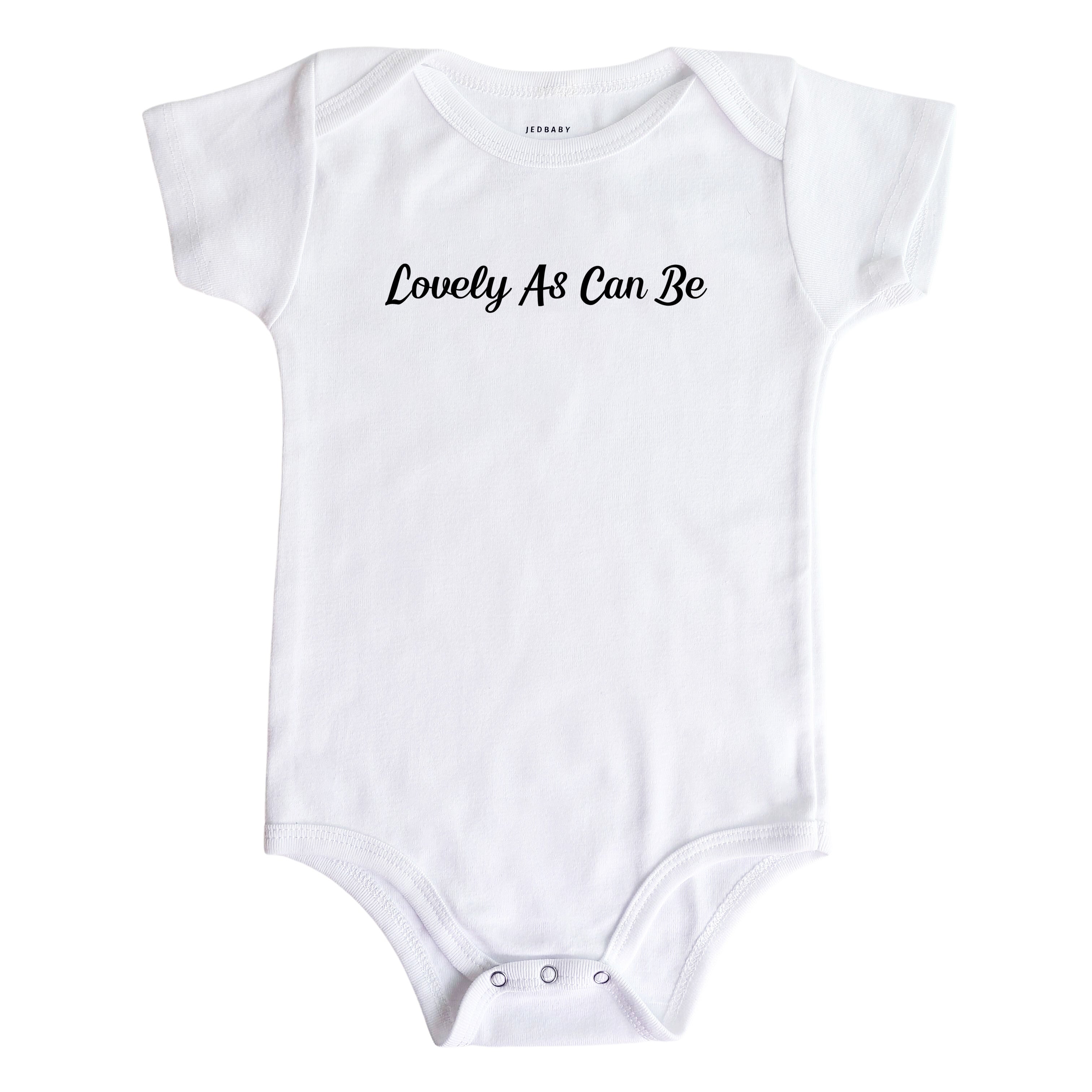 Jedbaby Lovely As Can Be Short Sleeve Baby Onesie Bodysuit