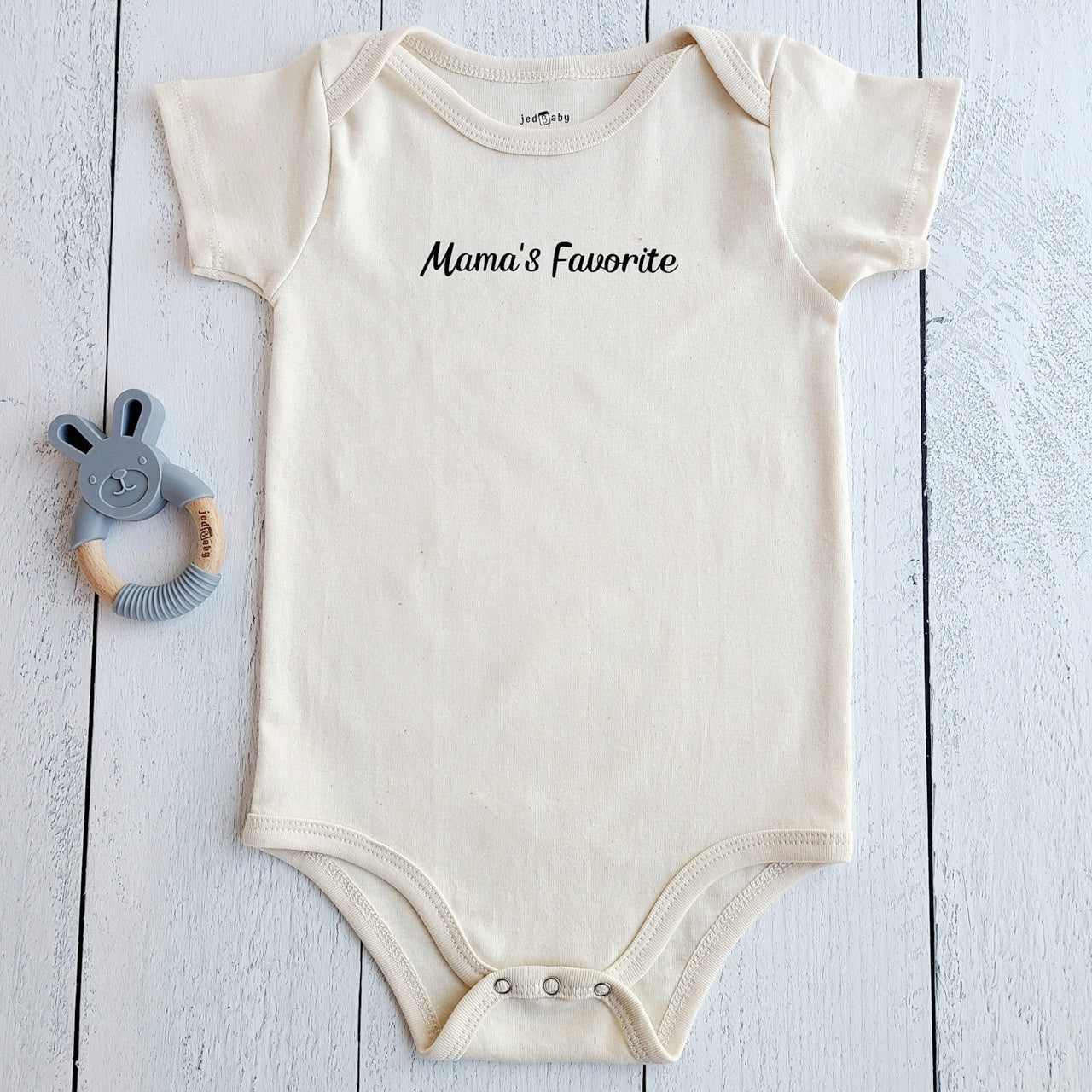 Jedbaby Mama's Favorite Short Sleeve Baby Onesie Bodysuit