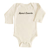 Jedbaby Mama's Favorite Long Sleeve Organic Cotton Baby Onesie Bodysuit