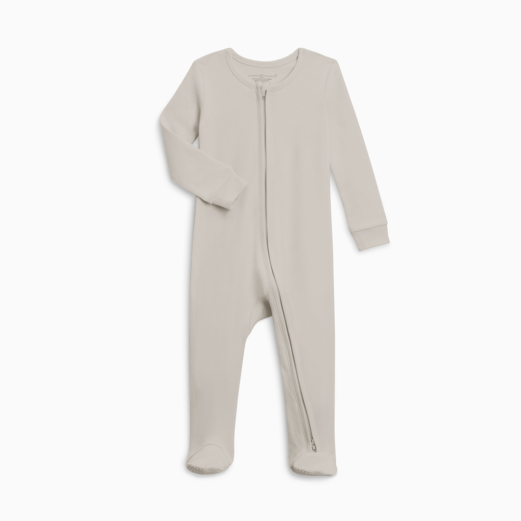 Infant Baby Blush Zipper Sleeper from Colored Organics. Jedbaby