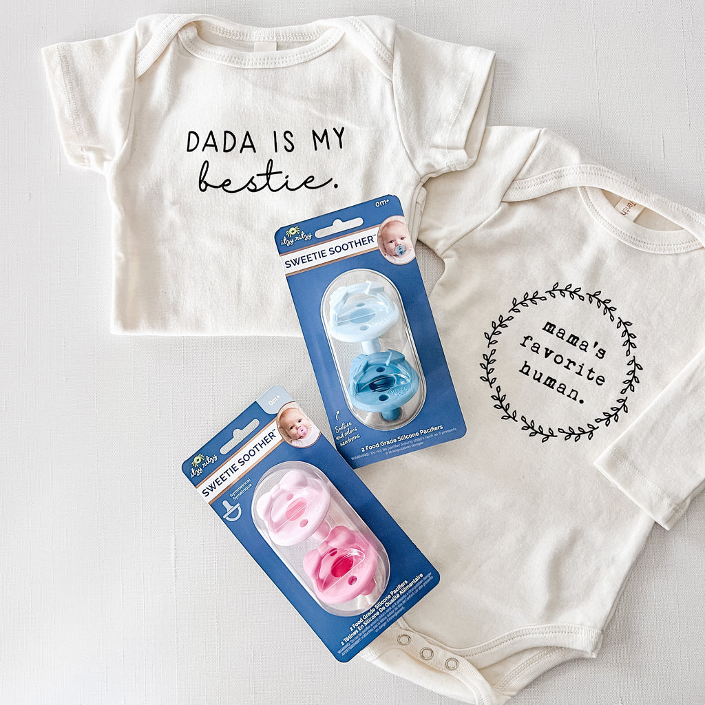 Dada is My Bestie Organic Cotton Bodysuit Short Sleeve