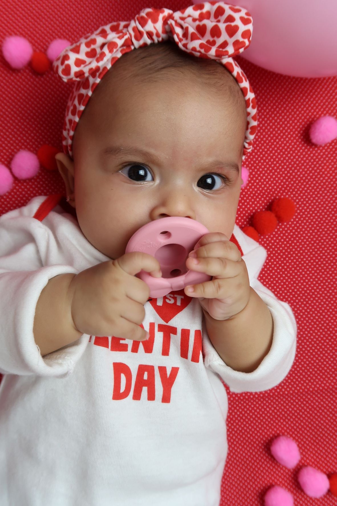 Newborn Infant Baby Itzy Ritzy 2pk Pink Bows Sweetie Soother Pacifiers. Jedbaby