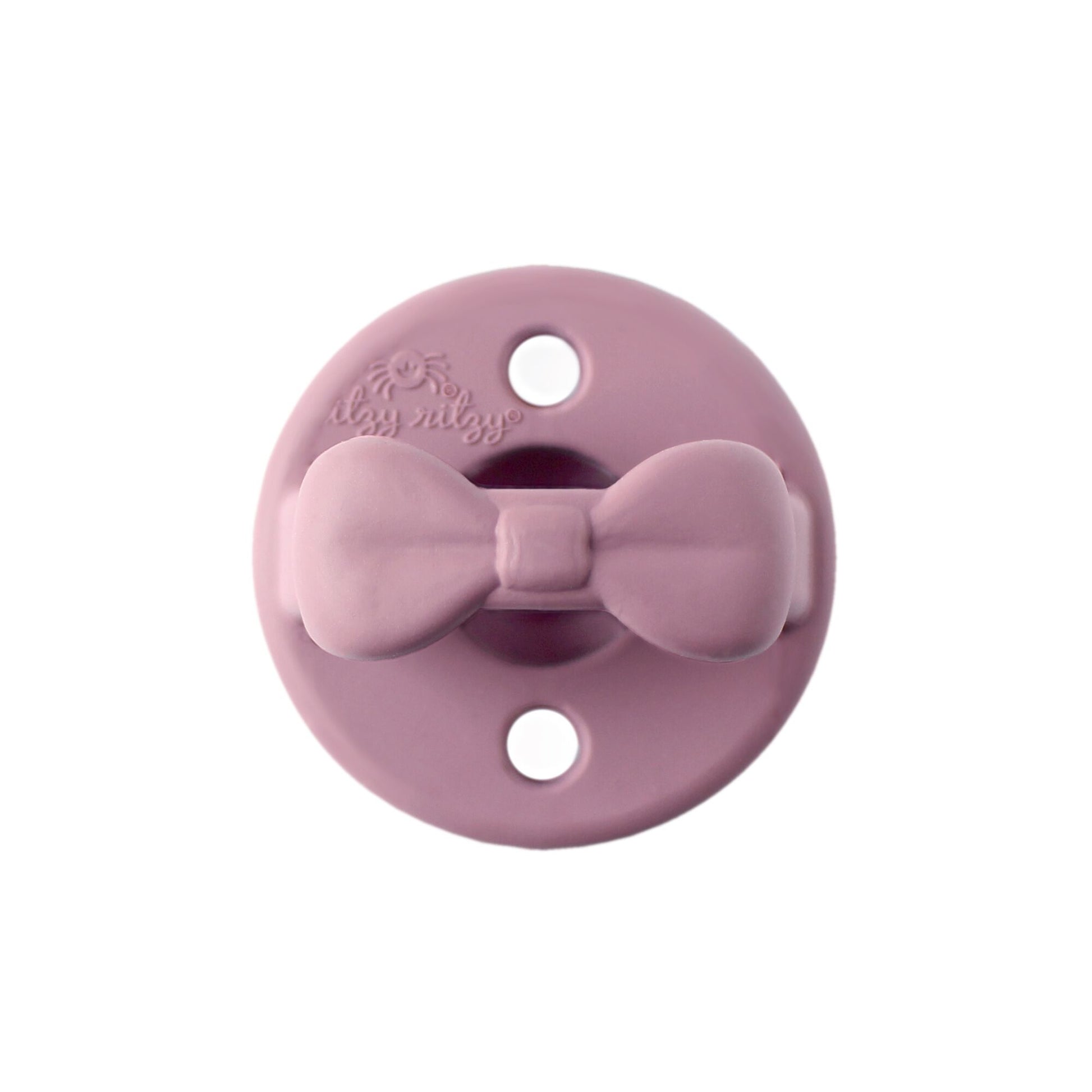 Newborn Infant Baby Itzy Ritzy 2pk Lilac Orchid Bows Sweetie Soother Pacifiers. Jedbaby
