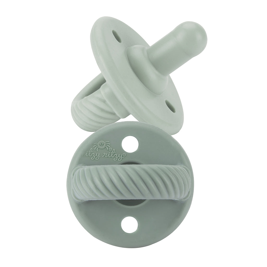 Newborn Infant Baby Itzy Ritzy 2pk Agave Succulent Cables Sweetie Soother Pacifier Set. Jedbaby