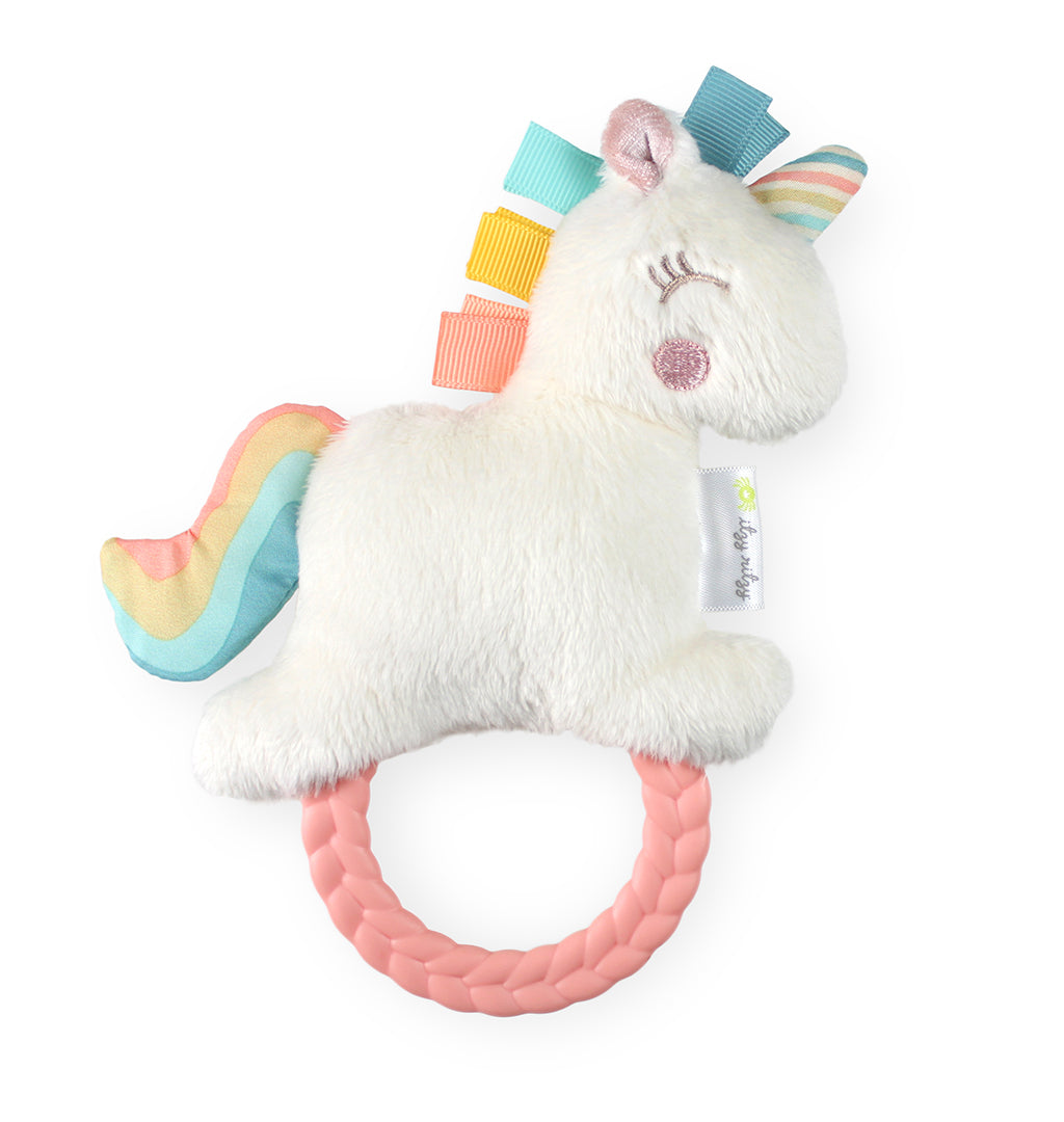 Ritzy Plush Rattle Pal with Teether - Unicorn