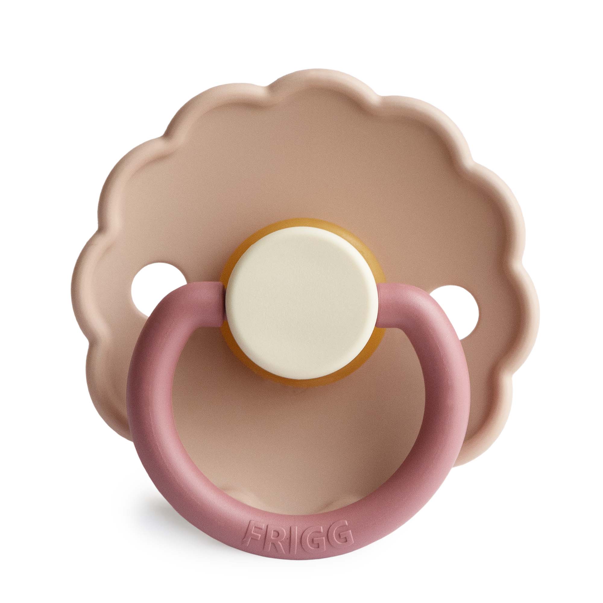 Baby Infant Newborn Peony FRIGG Daisy Natural Rubber Pacifier Colorblock. Jedbaby