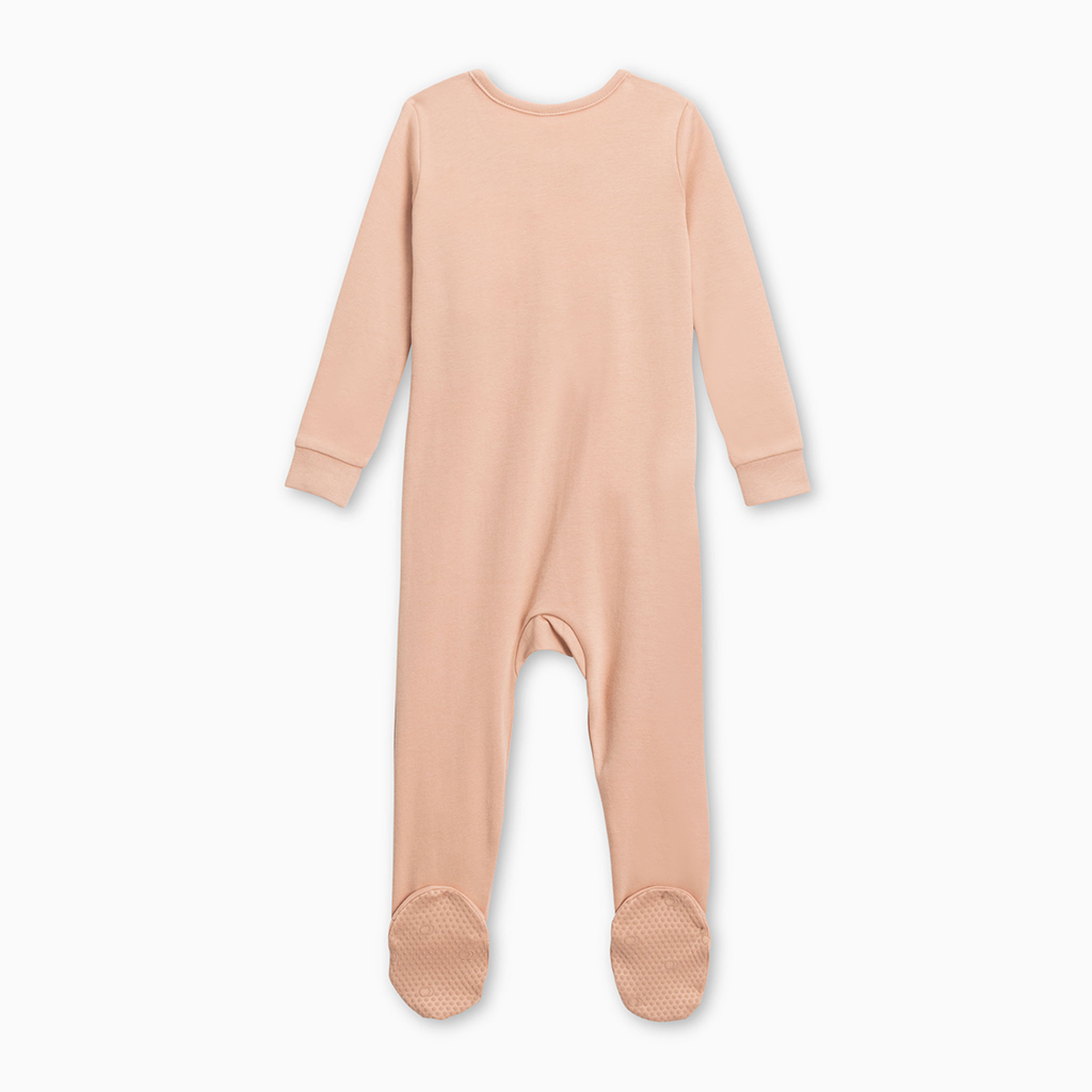 Infant Baby Blush Zipper Sleeper from Colored Organics. Jedbaby