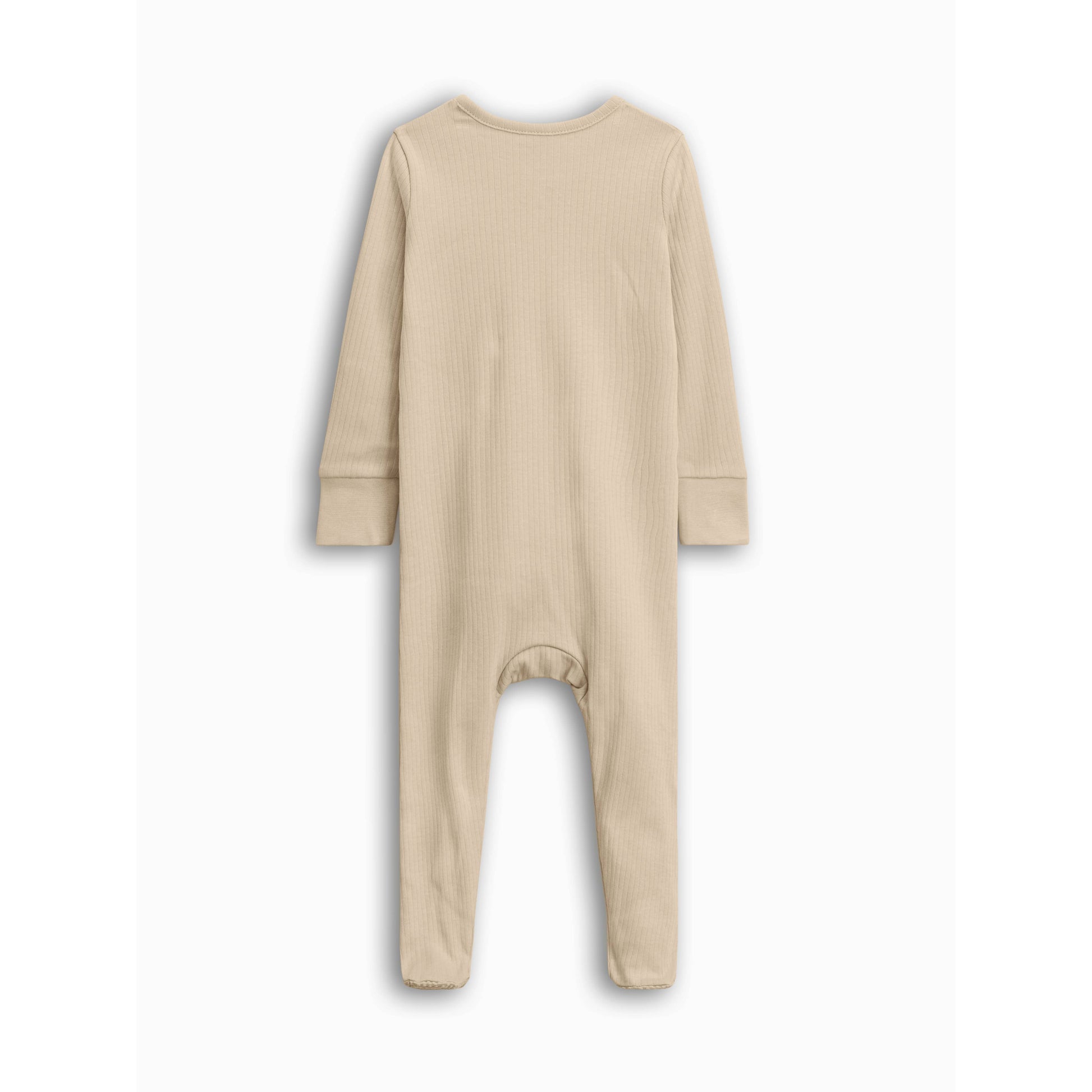 Infant Baby Ribbed Zipper Sleeper - Clay. Jedbaby